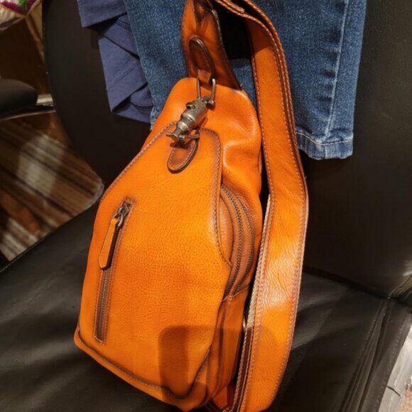 🆕Women Brown Genuine Leather Crossbody Sling Handmade Classic Vintage Bag - Picture 1 of 8